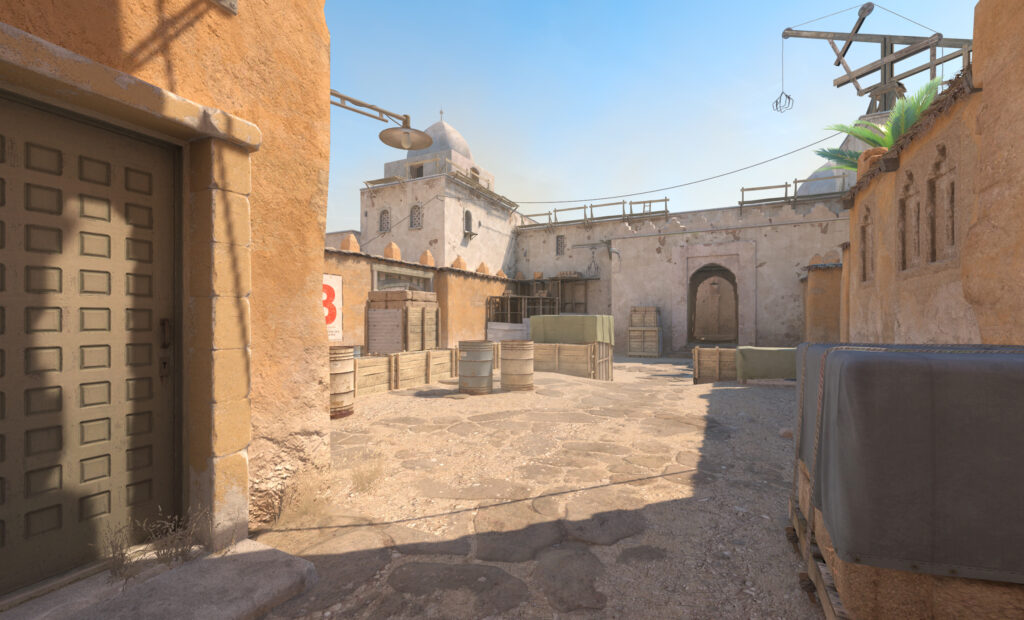 Mapa Dust II de Counter Strike 2 para lineups de humos