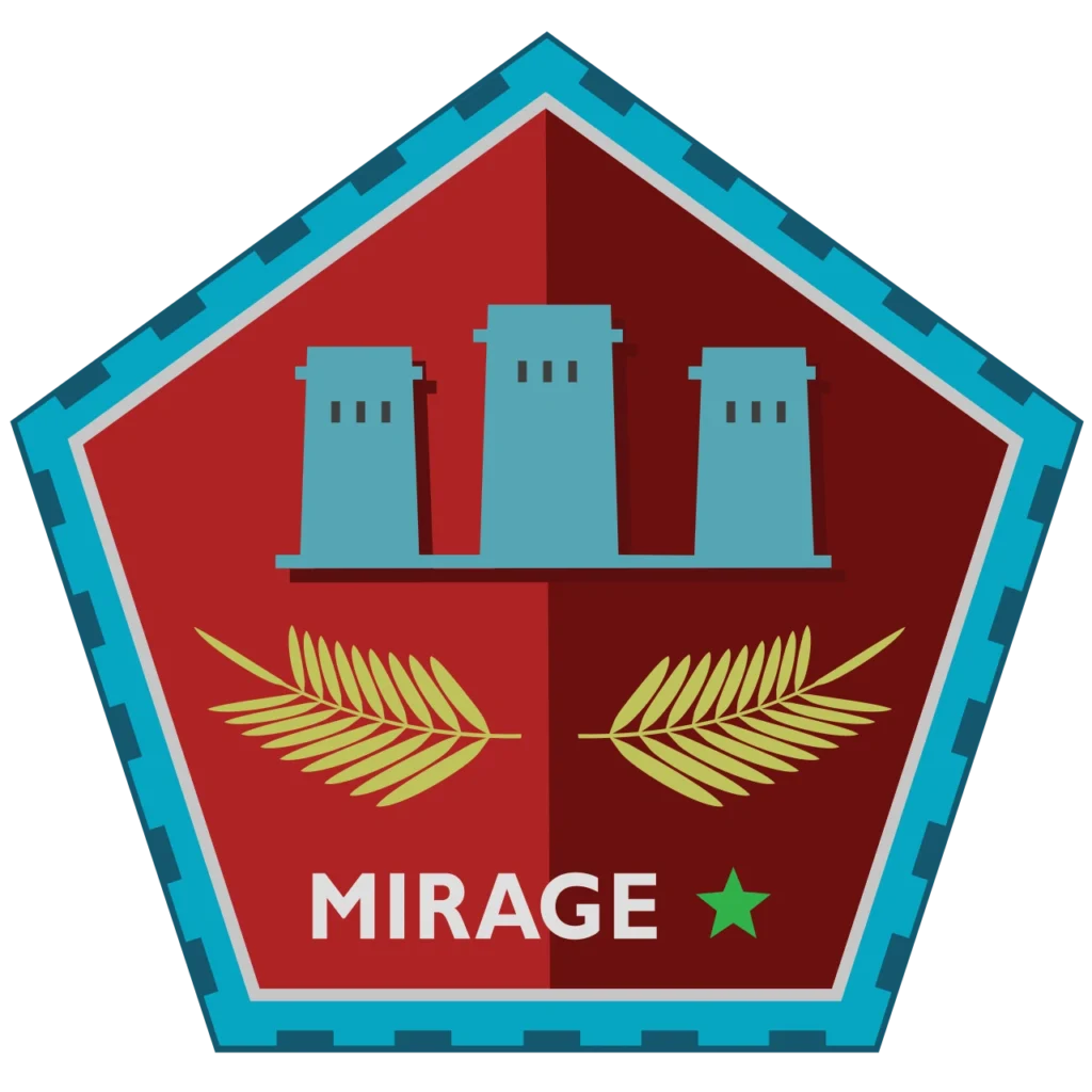 Escudo del mapa Mirage de Counter Strike 2